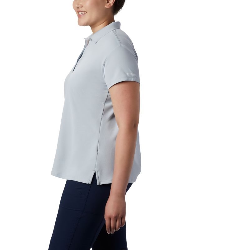 Women's Columbia PFG Innisfree Short Sleeve Polo Shirts Light Grey | Plus Size CA-L5A1C